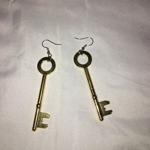 Skeleton Key Earrings